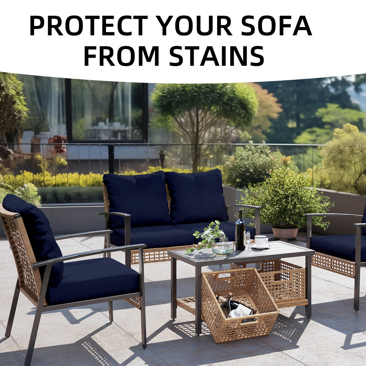 SUKAIKEQA outdoor fabric is durable for weather and easy care