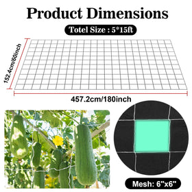 Sukh Garden Trellis Netting close up mesh texture supports climbing plants.