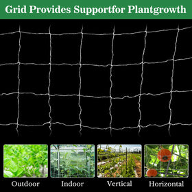 Sukh Garden Trellis Netting bearing heavy crops maintains sturdy support.