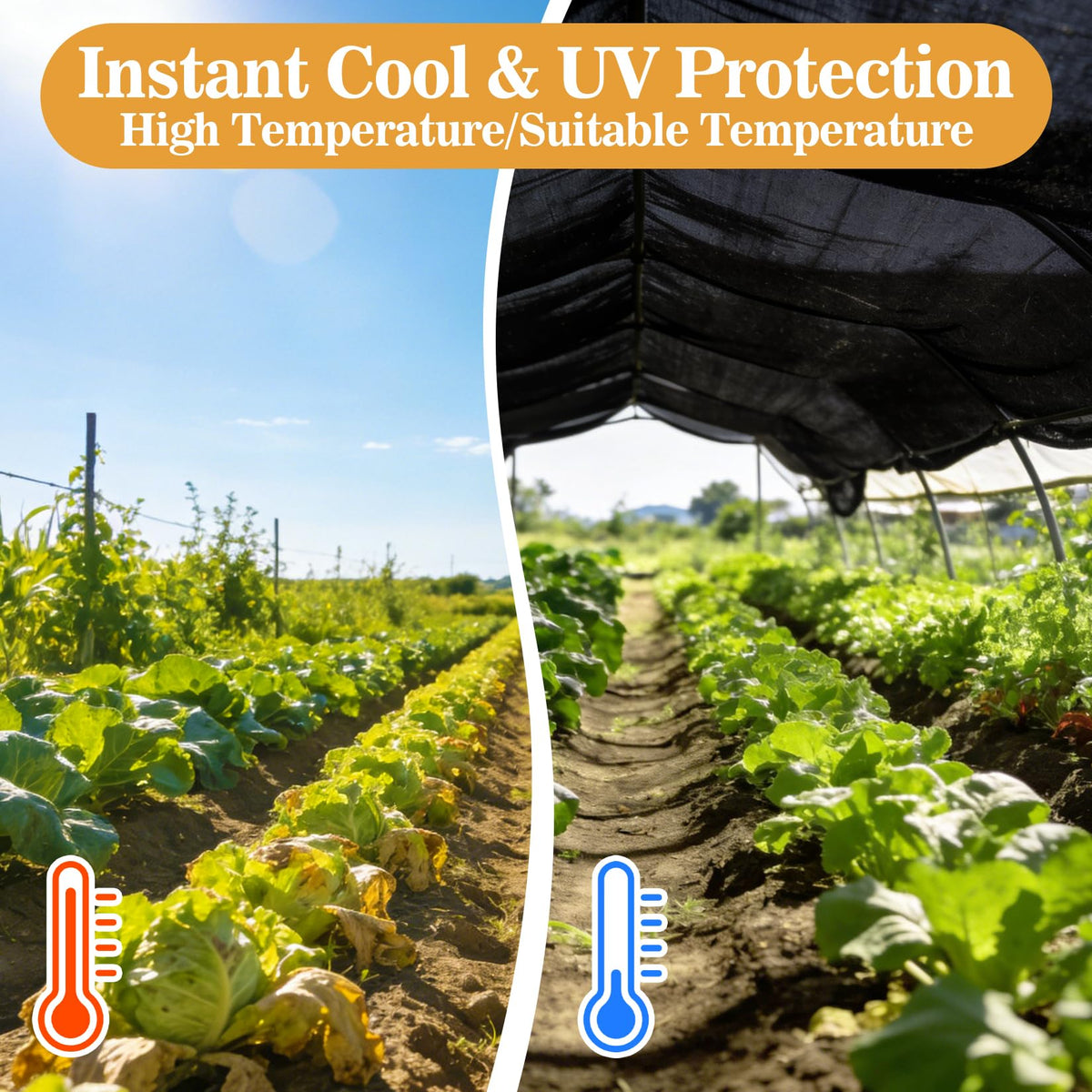 Close-up of Sukh HDPE shade cloth highlighting durable, UV-resistant material.