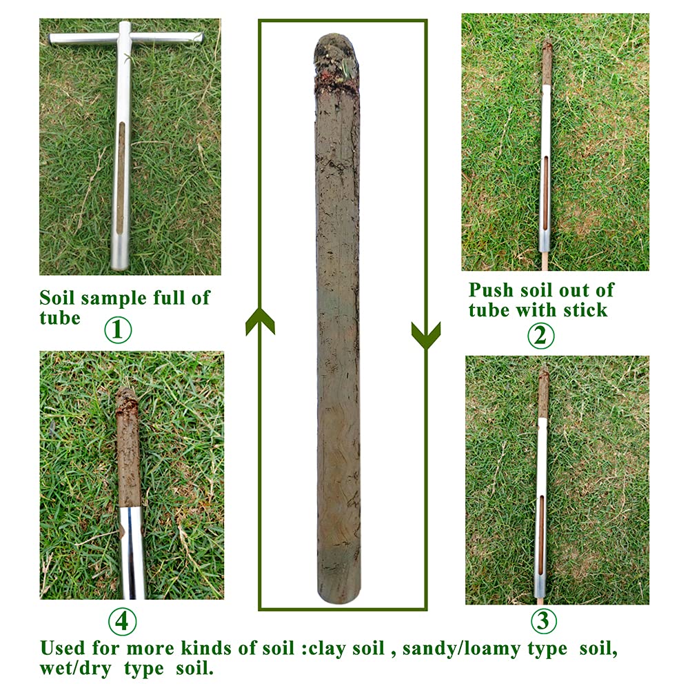 Sukiise soil sampler used for garden, lawn, and farm sampling.