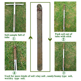Sukiise soil sampler used for garden, lawn, and farm sampling.