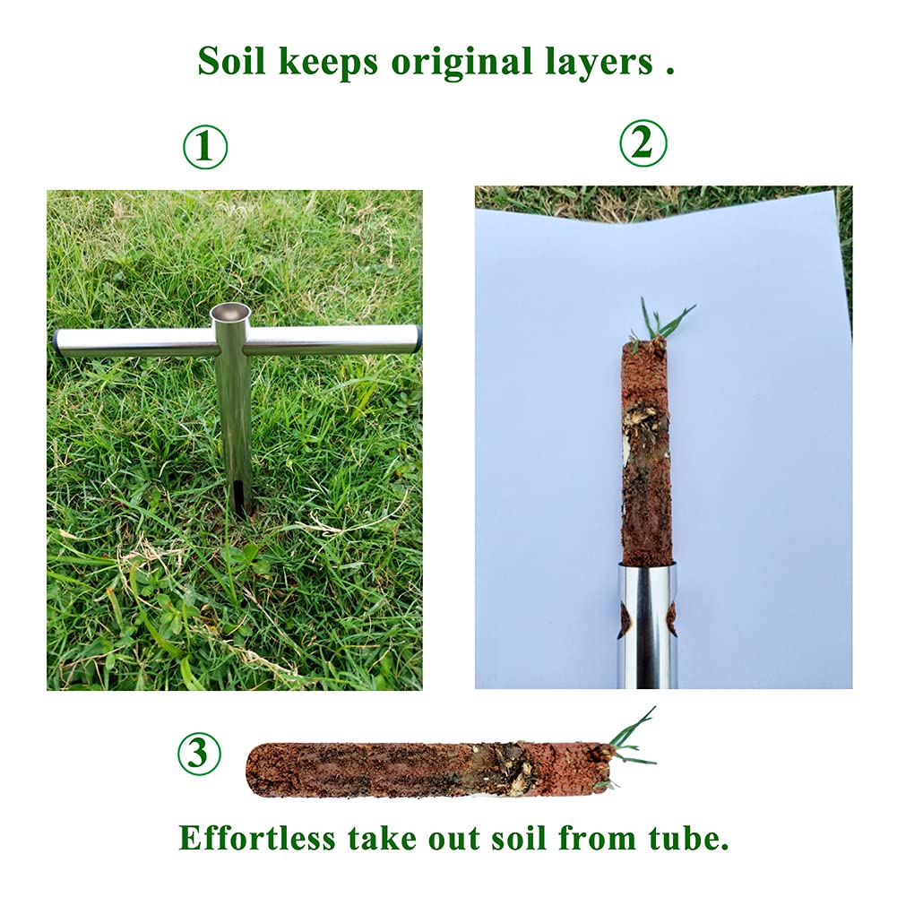 Sukiise pushing stick helps quick soil release from the tube.