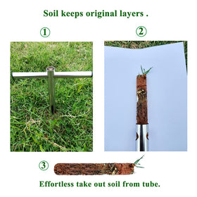 Sukiise pushing stick helps quick soil release from the tube.