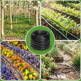 Sulataya plant watering tubing enabling automated irrigation across zones.