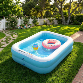 Sumbee kiddie pool in the backyard for kids ages 4-12 with safe play.