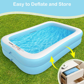 Sumbee inner dimensions help plan space for children to splash