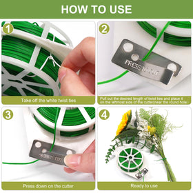 SumDirect cable organization use with garden ties for tidy cords