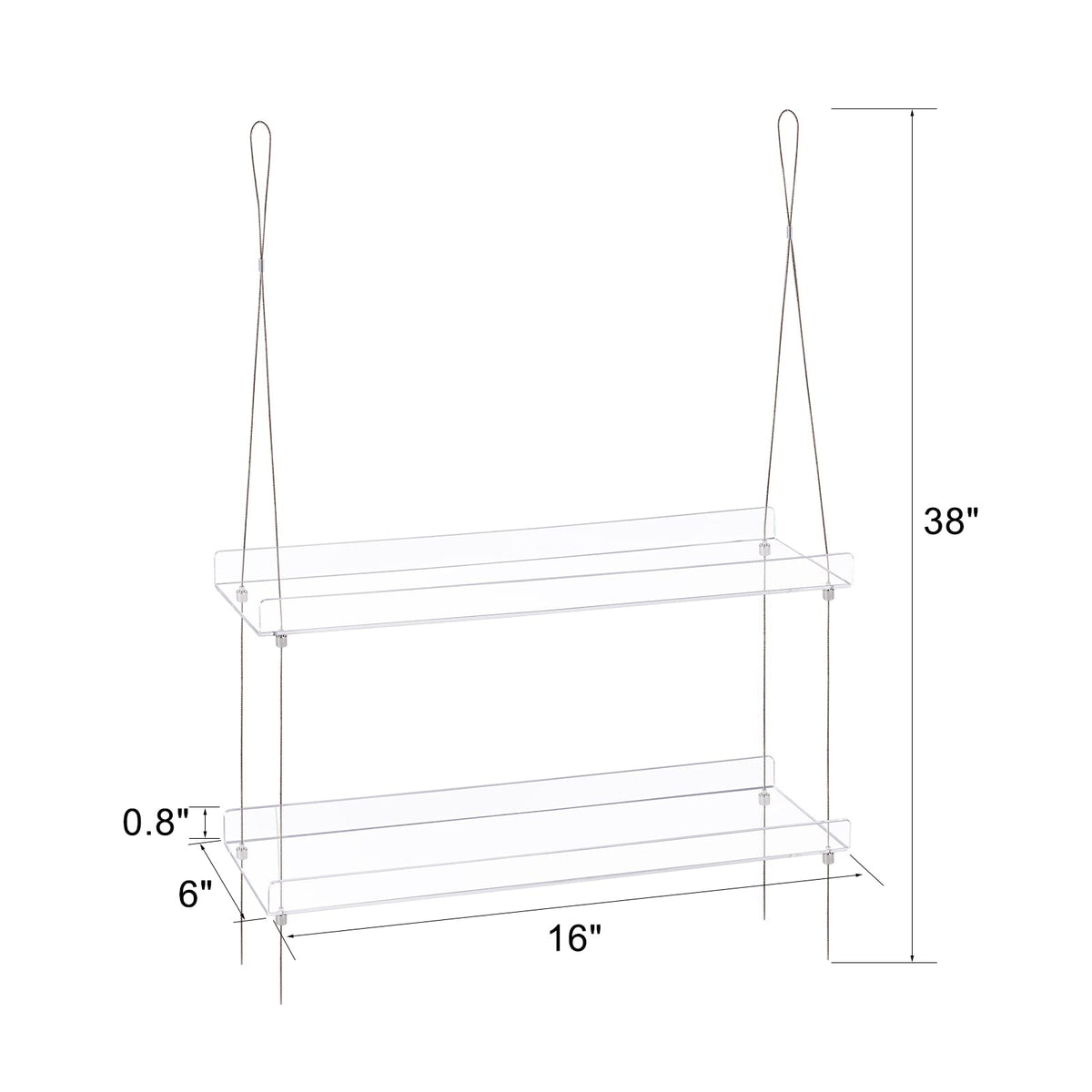 Sumerflos clear acrylic window shelf displaying herbs with easy height adjustment.