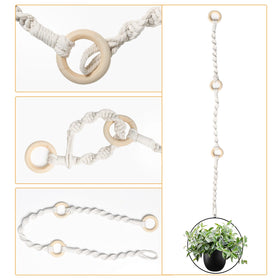 SUMERSHA wooden ring attachment provides secure support with rustic charm