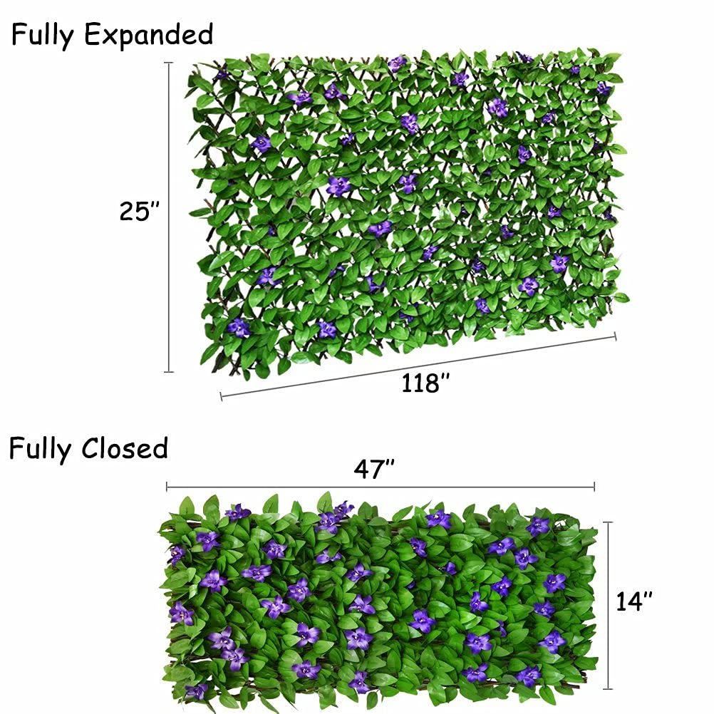 Sumery ivy fence on a balcony setup showcasing decorative outdoor decor