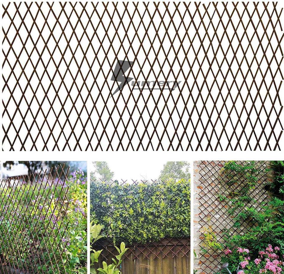 Sumery Nature willow fence closed: compact privacy with natural texture.