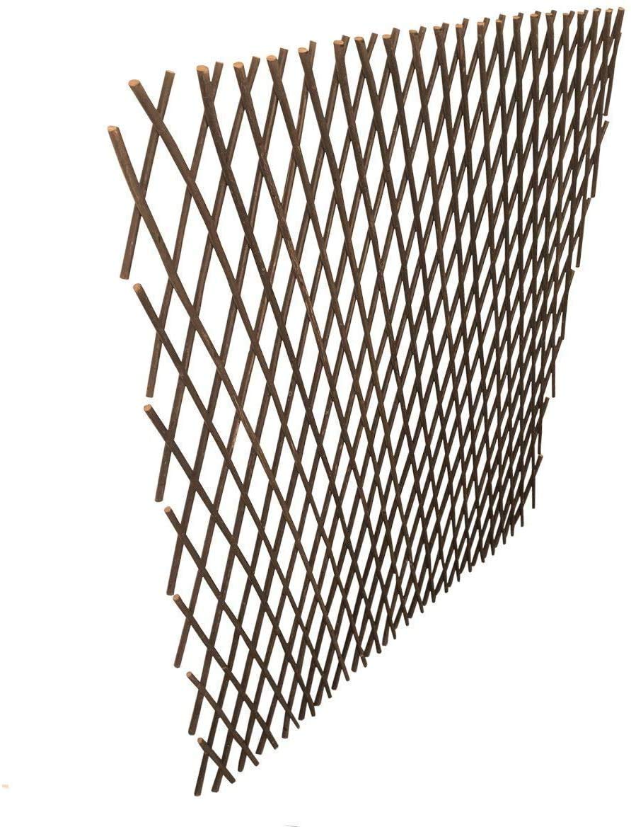 Sumery Nature willow trellis: easy installation on walls or posts.