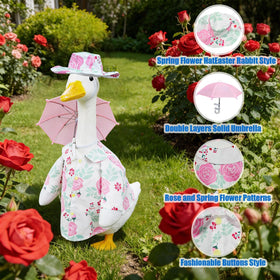 Sumetamii miniature umbrella accessory for goose raincoat adds rain protection