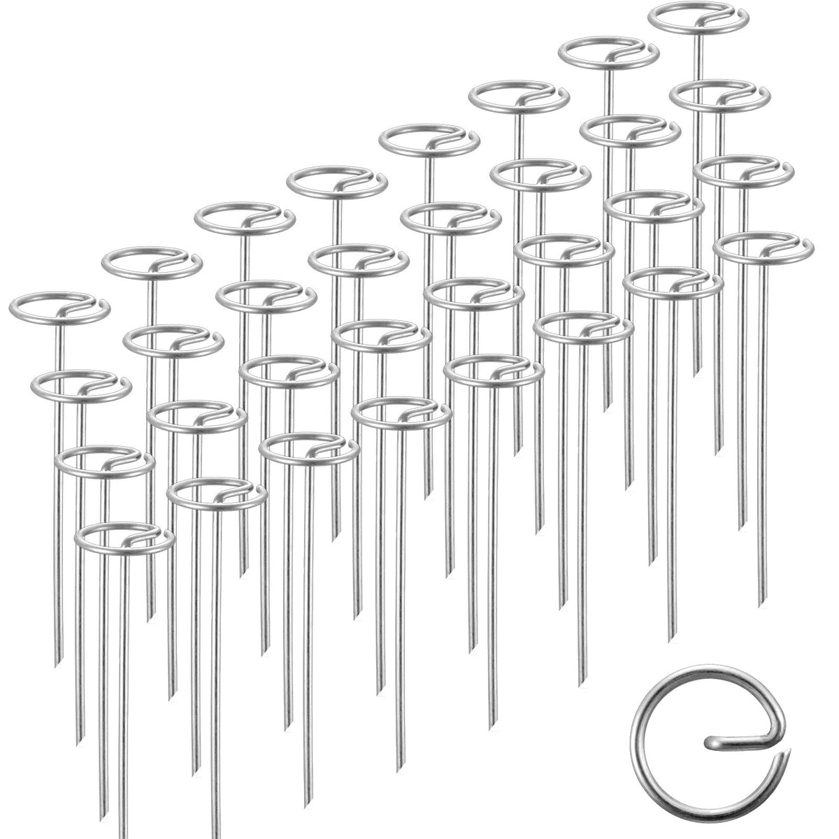 SUMGROW 6-inch circle-top stake close-up showing strong grip for stable ground hold.