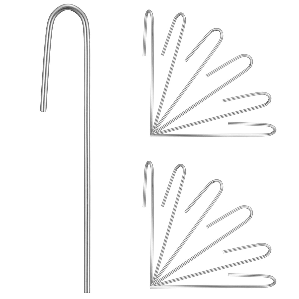 SUMGROW drip tubing stake with a 5-inch rounded top secures 1/4 inch tubing in irrigation setups.