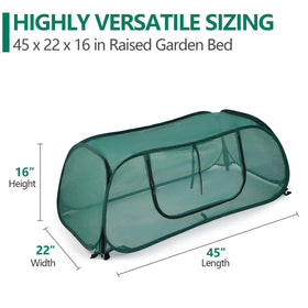 SUMGROW garden netting with roller window enables easy plant checks.