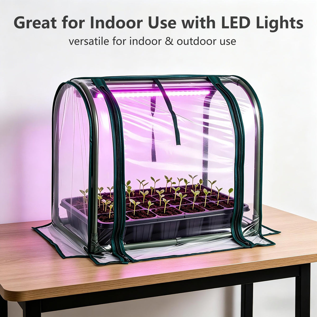 SUMGROW Mini Greenhouse humidity control helps keep a stable microclimate