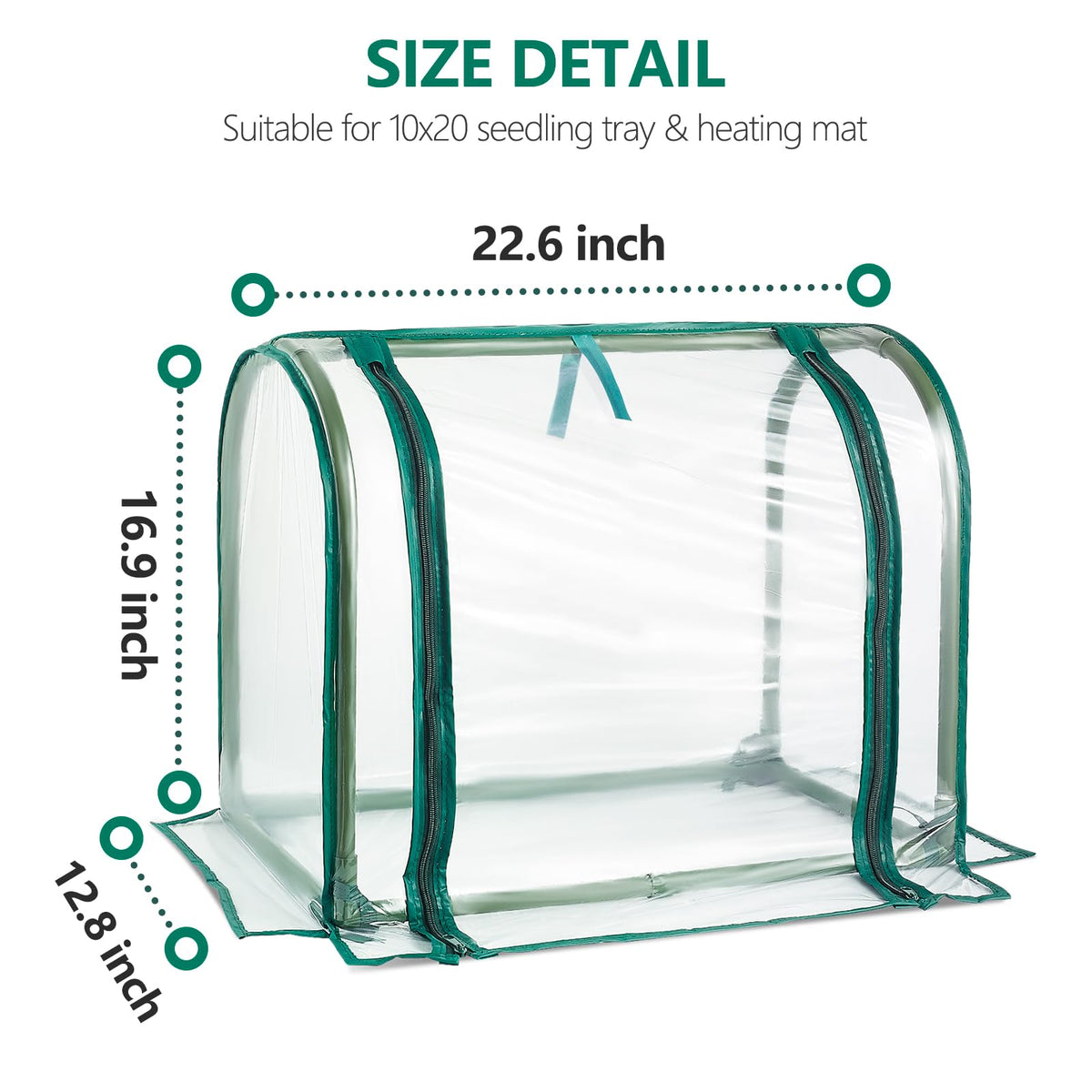 SUMGROW Mini Greenhouse ventilation panel maintains airflow for healthy growth