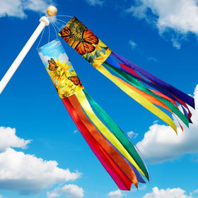 Sumind butterfly windsock, 40 inches, fluttering color for outdoor decor.