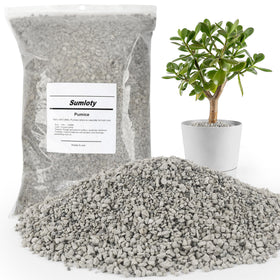 Sumloty pumice 8qt bag enhancing soil drainage and aeration.