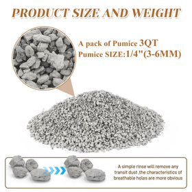Sumloty pumice enhances soil aeration in potting mixes