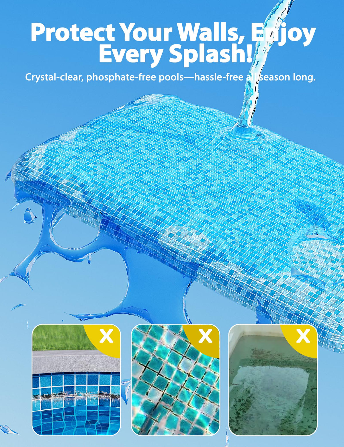 SUMMERBUDDY advanced rapid-action formula pour demonstrates fast phosphate control