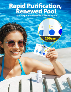 SUMMERBUDDY convenient maintenance provides long-lasting pool clarity