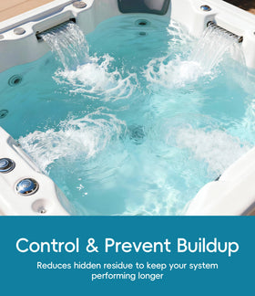 SummerBuddy jets area after treatment reveals cleaner spa surfaces and components
