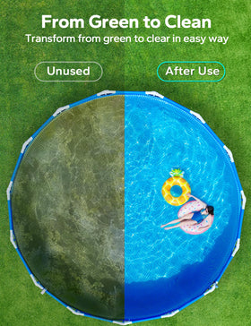 SUMMERBUDDY simple application on pool surface shows effortless treatment
