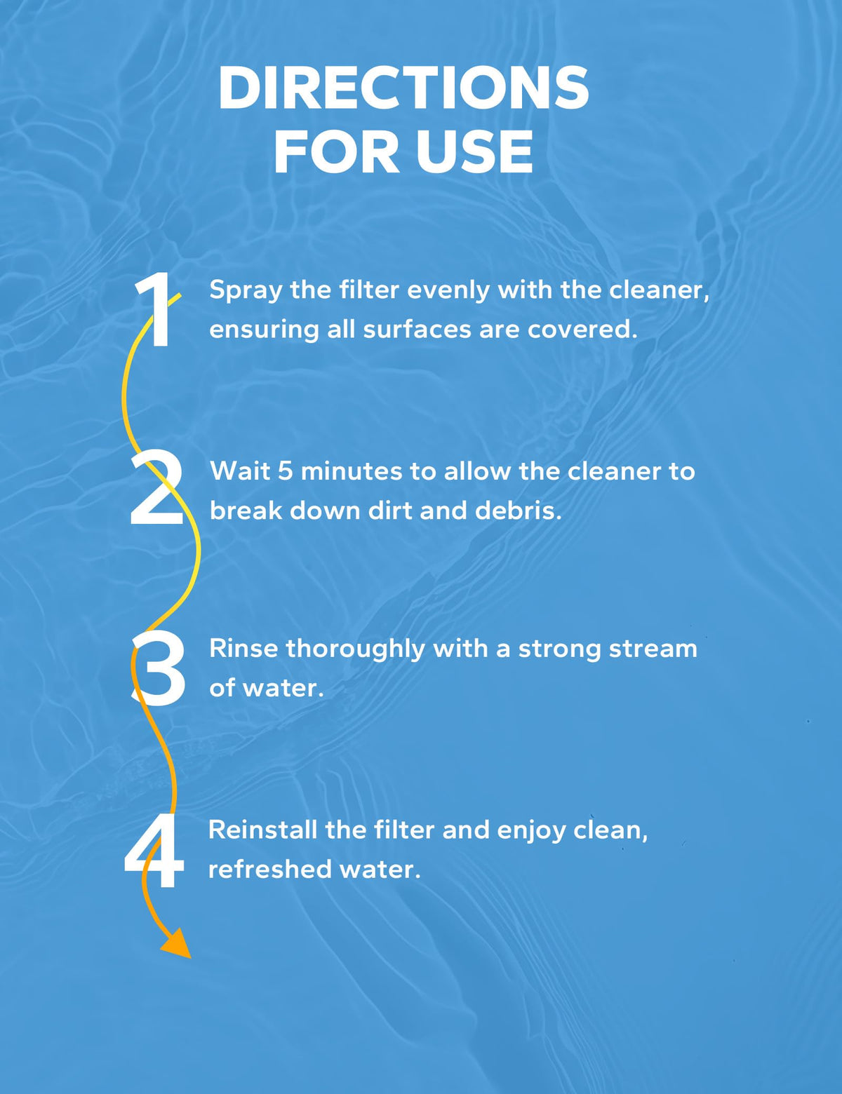 SummerBuddy spa filter cleaner 32 oz label on product