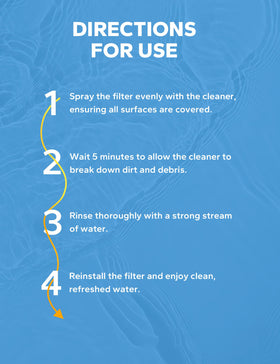 SummerBuddy spa filter cleaner 32 oz label on product