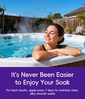 SummerBuddy water clarity after use shows brighter, cleaner spa water