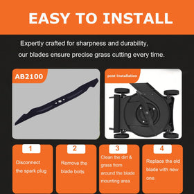SummerCool AB2100 finish and alloy steel quality on blade.