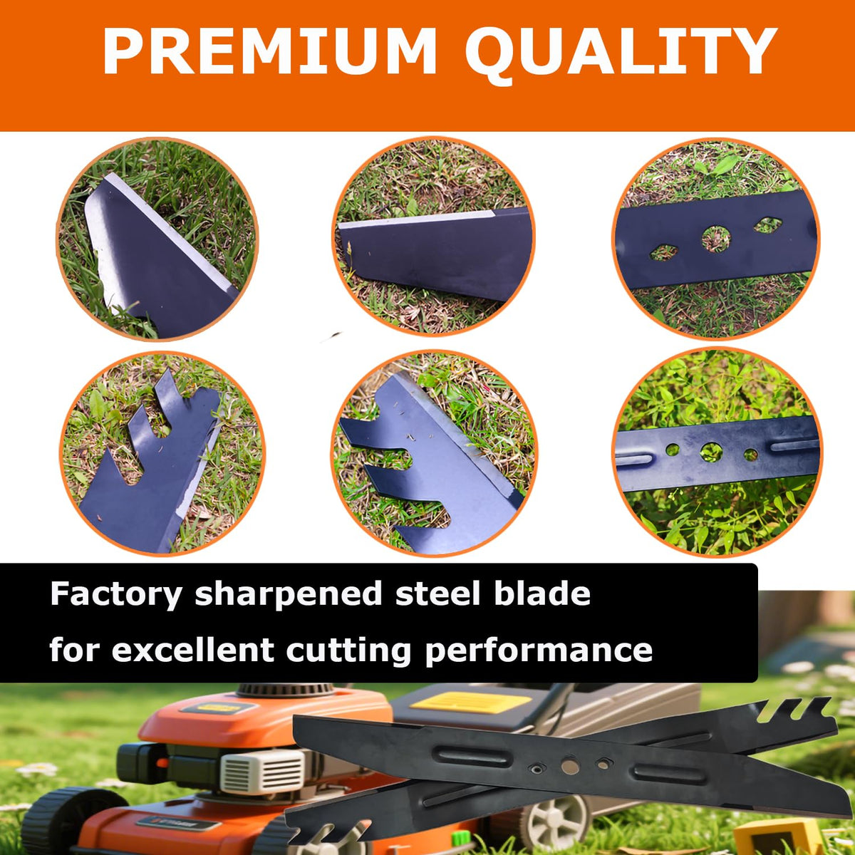SummerCool AB2101D heavy-duty alloy steel for durable lawn care.