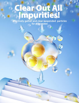 SUMMERBUDDY flocculant improves water clarity after treatment for a sparkling pool