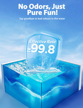 SUMMERBUDDY pool flocculant enables faster filtration by clumping fine particles