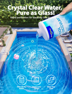 SUMMERBUDDY flocculant demonstrates universal compatibility across pool types
