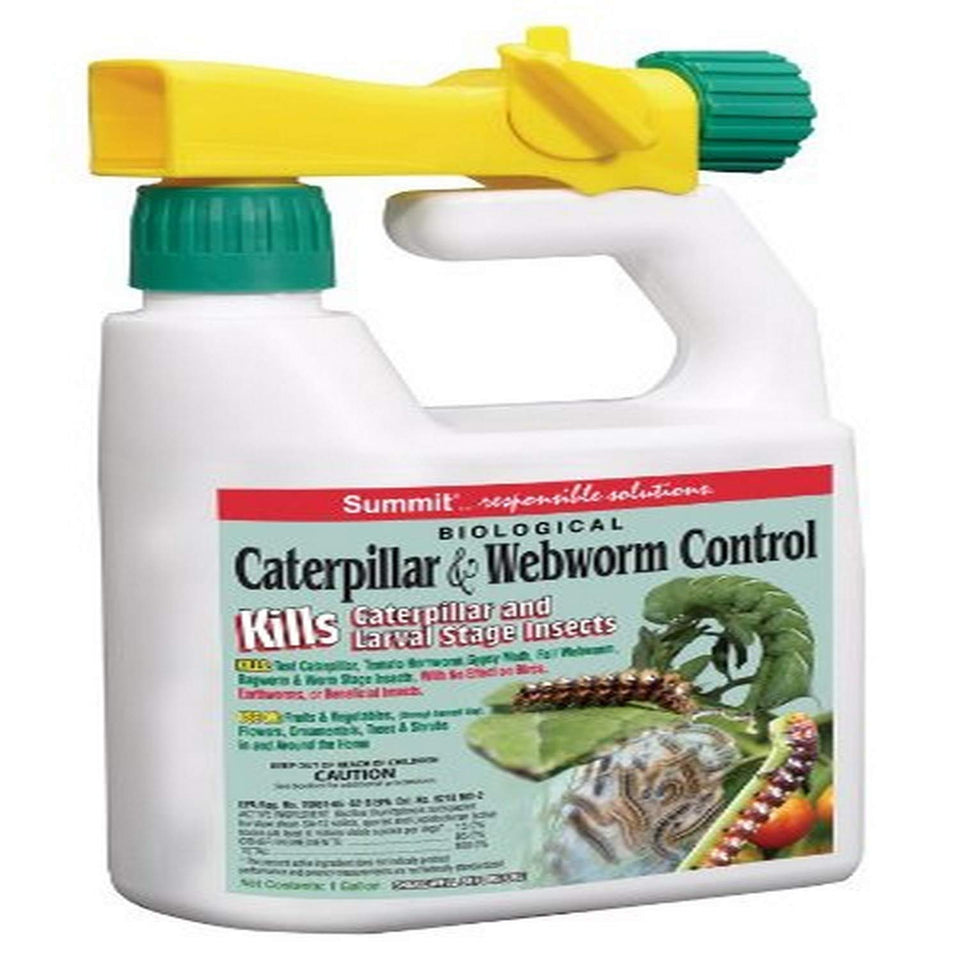 Summit 021-6 hose-end sprayer for caterpillar and webworm control on fruit trees