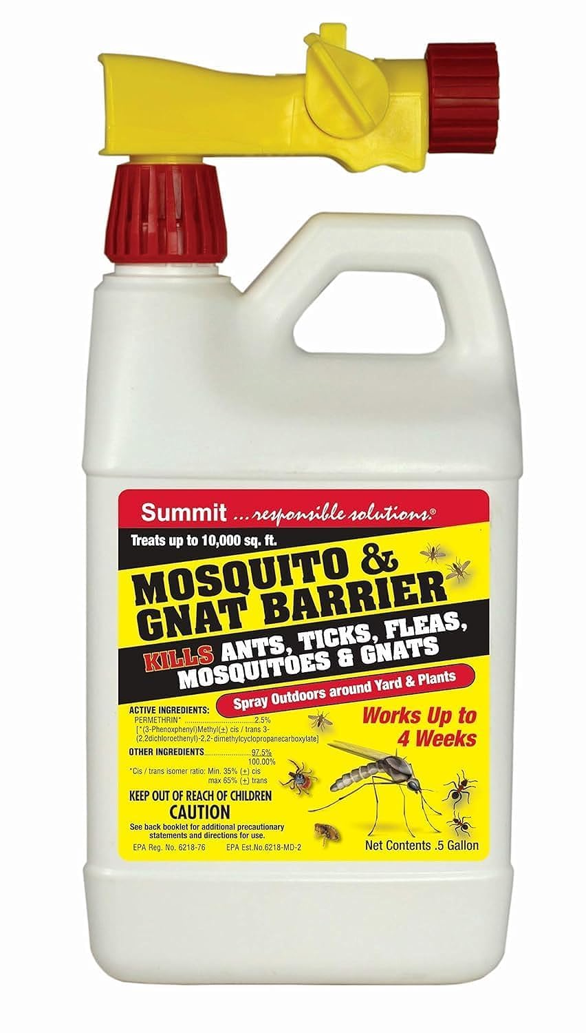 Summit Mosquito Barrier spray bottle protects outdoors for up to four weeks against mosquitoes