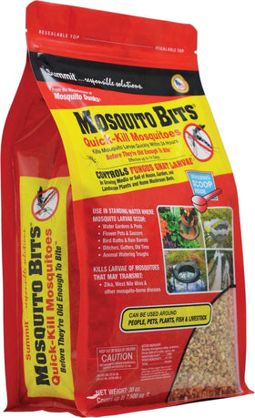 Summit Mosquito Bits bag packaging ready for storage and outdoor projects