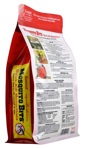 Summit Mosquito Bits pellets in water provide rapid, targeted control of mosquito larvae