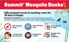 Summit Mosquito Dunk Chunks ready to toss into water for simple use
