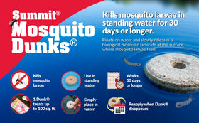 Summit Mosquito Dunk Chunks safe for beneficial insects and pond life
