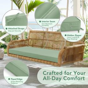 Summsun 48x18 inch pad fits many benches and porch swings