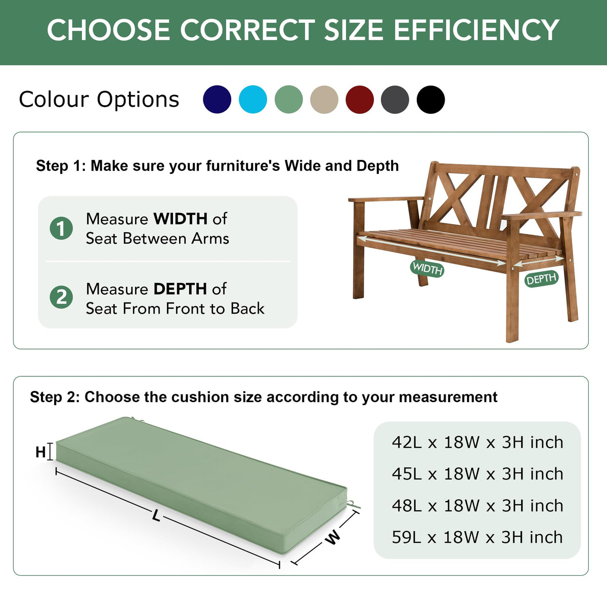 Summsun cushion's non-slip design helps it stay in place
