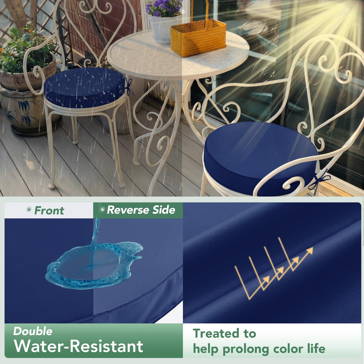 Summsun cushion color stays vibrant with fade-resistant technology in sun