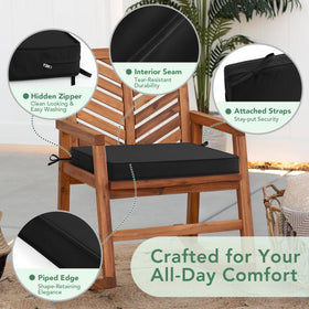 Summsun cushion features non-slip straps for secure placement
