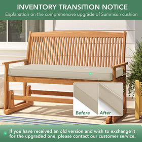 Summsun garden swing cushion ideal for porch and patio seating