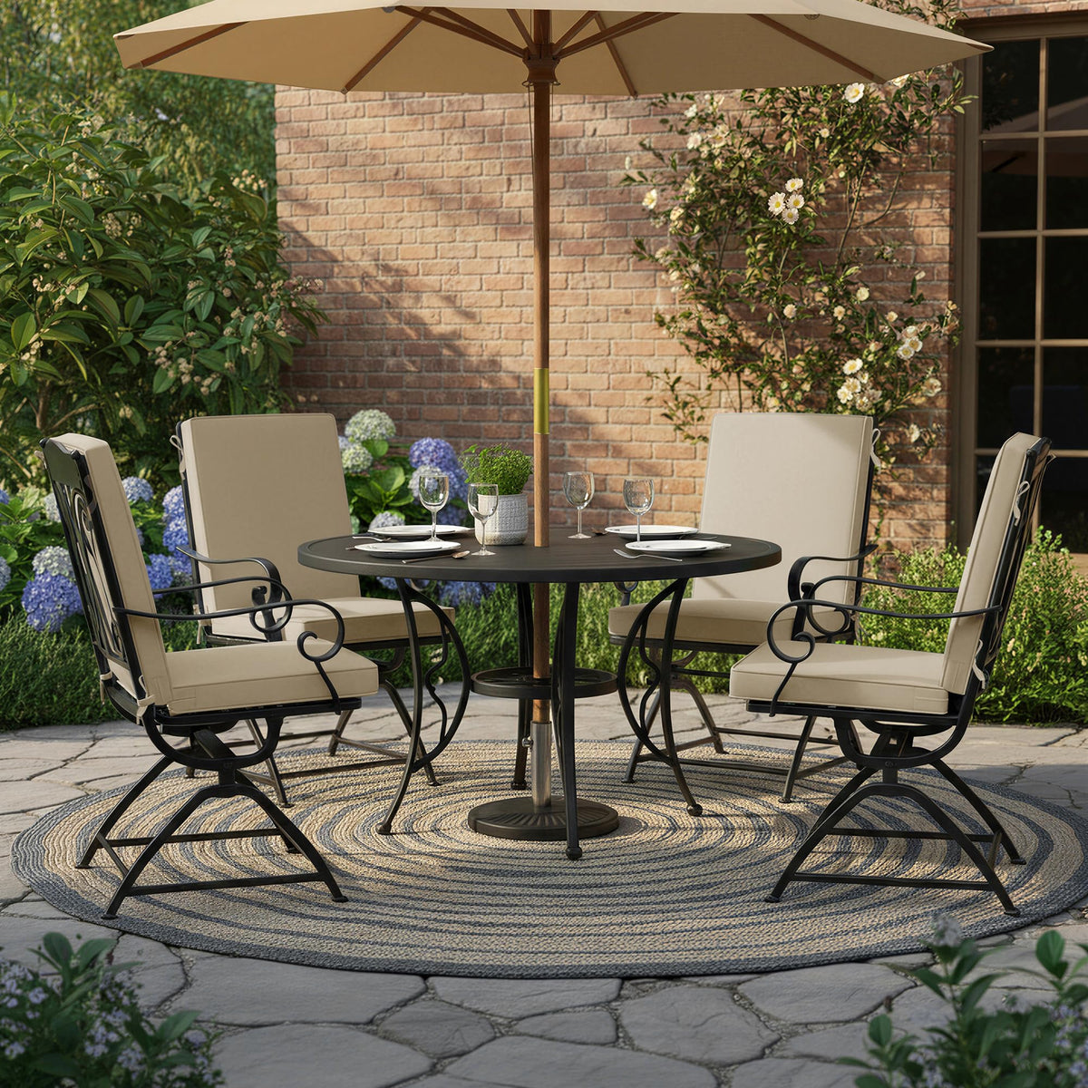 Summsun cushions with high-density foam-core back support